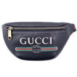 Gucci Bag Leather Logo Sherry Black Line MK Belt